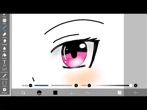 How To Draw Anime Eyes On Ibis Paint X Easy YouTube