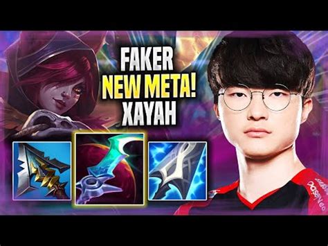 Faker Crazy New Meta Xayah Mid T Faker Plays Xayah Mid Vs Yasuo