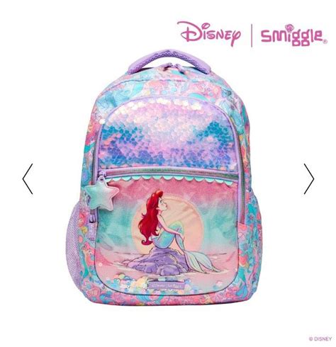 Smiggle Ariel Mermaid Disney Backpack Women S Fashion Bags And Wallets Backpacks On Carousell