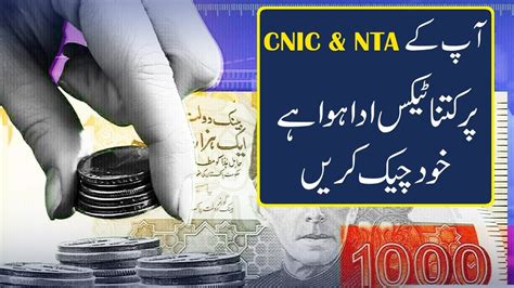 Easily Check Tax Paid On Your CNIC NTN Simple Guide YouTube