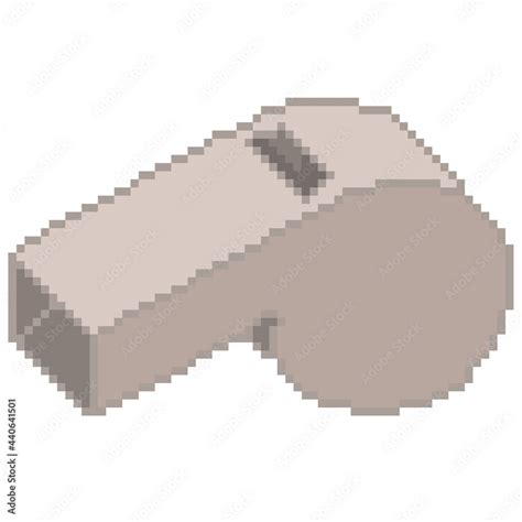 Whistle Pixel Art Icon Concept Illustration Stock Illustration Adobe