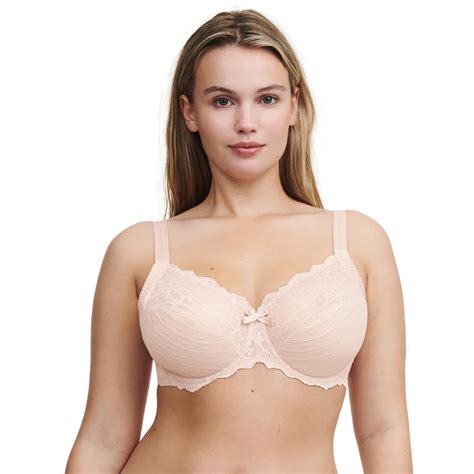Chantelle Women S Rive Gauche Lace Full Coverage Unlined Bra Rose Petal Nude E For Sale