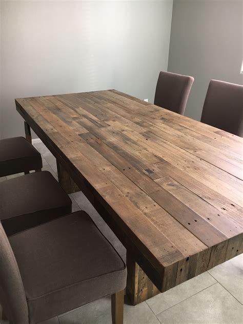 My New Emmerson Reclaimed Wood Table From West Elm And Taupe Chairs From Steinmart Dining