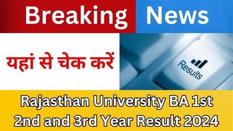 Ba 2nd Year Result 2024 Rajasthan University Eddy Lanette