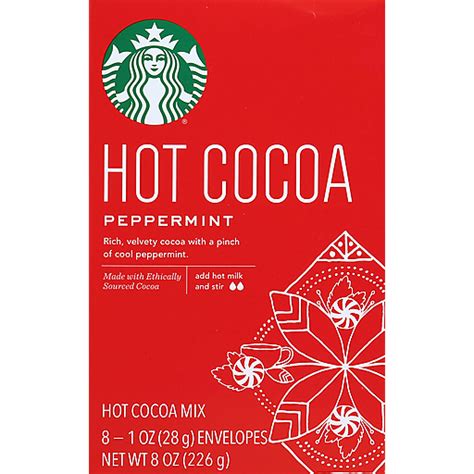 Starbucks Peppermint Hot Cocoa Mix Oz Envelopes Hot Cocoa Foodtown