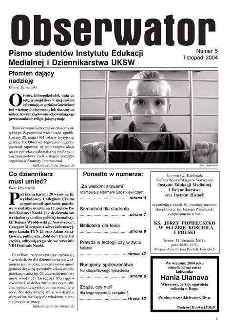 Obserwator Nr 5 Listopad 2004 PDF