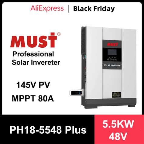 Must Ph1800 Plus 5kw 55kw 48v Home Hybrid Mppt Morocco Ubuy