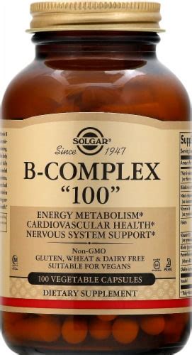 Solgar B Complex 100 Capsules 100 Ct Kroger