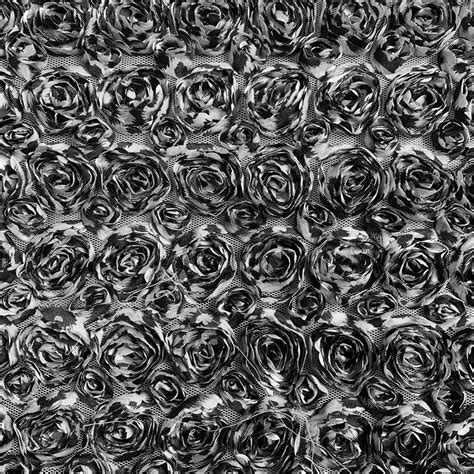 Black And White Spotted Rosette Fabric 52 Wide Sold By The Yard