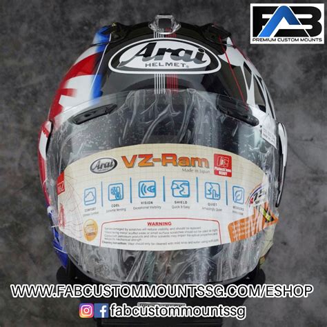 ARAI VZ RAM Oriental 2 Helmet Size L Motorcycles Motorcycle Apparel