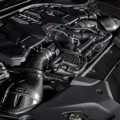 EVENTURI BMW F90 M5 BLACK CARBON INTAKE AIRBOX WITH SHROUDS From