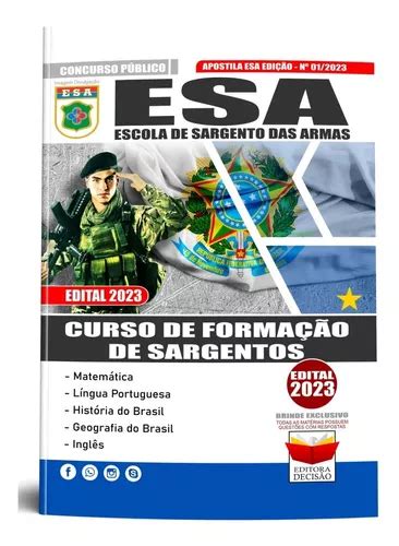 Apostila Concurso Esa 2023 Escola De Sargento Das Armas Curso De