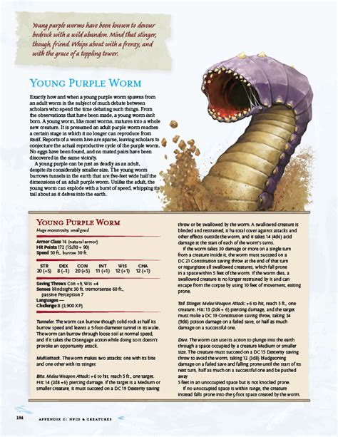 Purple Worm Dnd 5e Polapearl