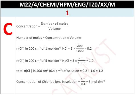 IB Chemistry Past Papers Solutions IB Chemistry Past Papers Worked