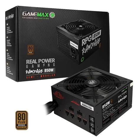 Gamemax 850w Rpg Rampage Semi Mod 80 Bronze Psu Gamemax Uk