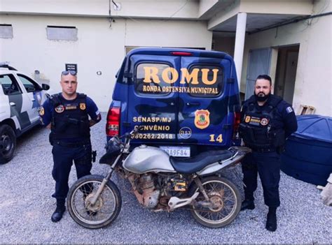 Guarda Municipal Recupera Moto Restri O De Furto E Roubo Site De