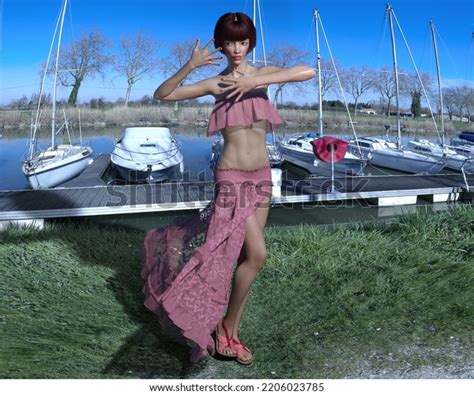 Sexy Prety Women Nude Art 3d Stock Illustration 2206023785 Shutterstock