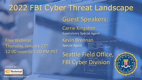 Webinar 2022 Fbi Cyber Threat Landscape Jan 27th Noon