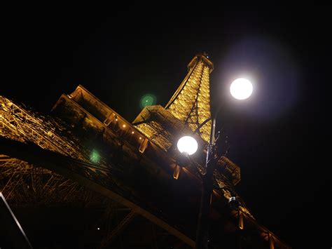 Banco De Imagens Criativo Luz Noite Torre Eiffel Paris Monumento