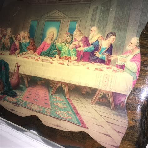 Vintage The Last Supper Litho Print 1930s Brunozetti Last Etsy