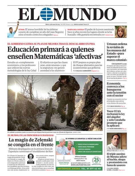 Portada EL MUNDO hoy Edición impresa Página 2 EL MUNDO