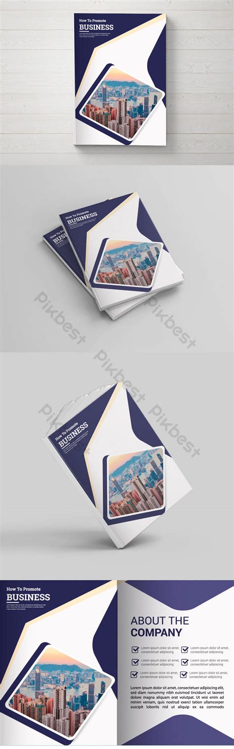 Corporate Business Bi-fold Brochure Template Design | AI Free Download ...