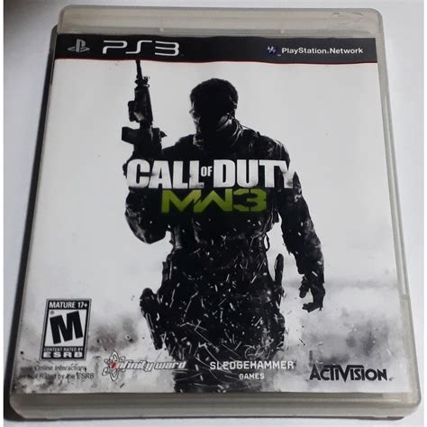 Jogo Call Of Duty Modern Warfare 3 Mw3 Playstation 3 Ps3 Mídia Física