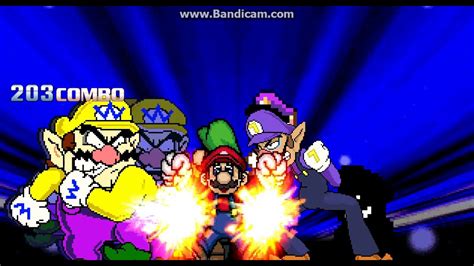 Mugen Insanity Mario Bros And Wario Bros Vs Fighting Team Youtube