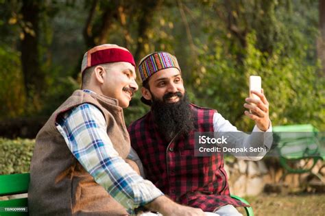 outdoor village man  himachal pradesh  traditional dress stock