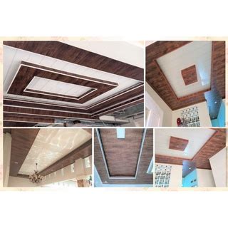 Jual Plafon Pvc Doff Serat Kayu Coklat Tua Bringhome Wood 8 Shopee