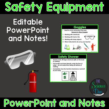 Science Lab Safety Equipment - PowerPoint and Notes by The Science Duo