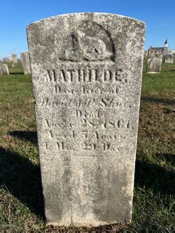 Mathilde Matilda Shue Homenaje De Find A Grave