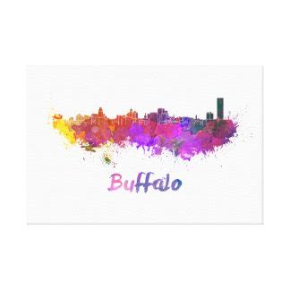 Buffalo Skyline Art & Framed Artwork | Zazzle