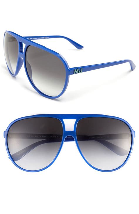 Marc By Marc Jacobs Blue Aviator Sunglasses Blue Aviators Blue Aviator Sunglasses Sunglasses