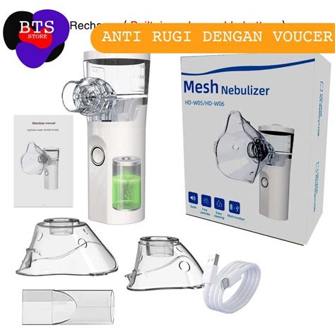 Jual Alat Terapi Pernapasan Handheld Nebulizer Atomizer Rechargeable