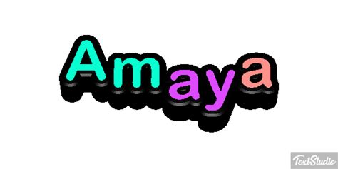 Amaya Nombre Diseños De Logotipos  Animados