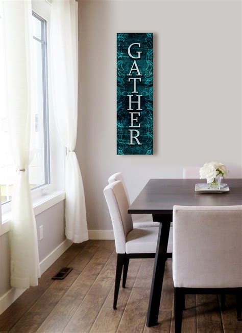 Home Wall Art: Gather V5 (Wood Frame Ready To Hang) - Sense Of Art