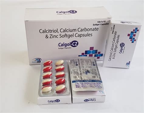 Calgol Cz Calcitriol Mcg Calcium Carbonate Mg Zinc Mg