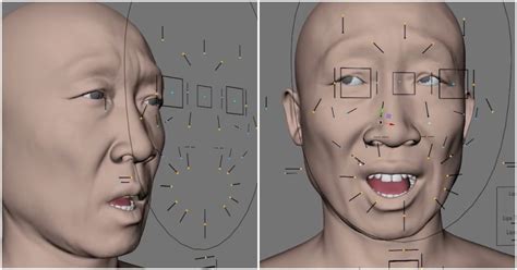 Realistic Face Rig Made With Maya Ziva Face Trainer