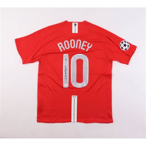 Wayne Rooney Signed Manchester United Jersey Beckett Pristine Auction