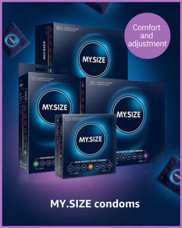 MY.SIZE Classic Condoms Size 1 I 47 mm Width I 3 Pieces Trial Pack I ...
