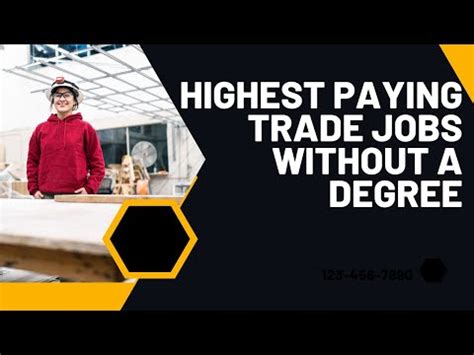 Highest Paying Trade Jobs Without A Degree Purshology