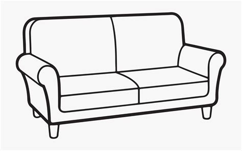 minimalist sofa outline image clipart illustration 51681269 Vector Art ...
