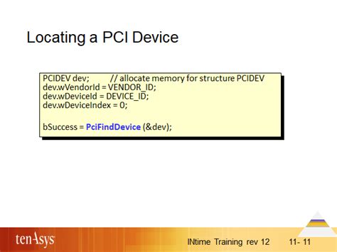 Locating a PCI Device