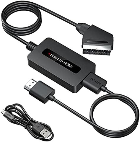 Sunnatch Scart To Hdmi Converter With Hdmi And Scart Cables Scart Hdmi