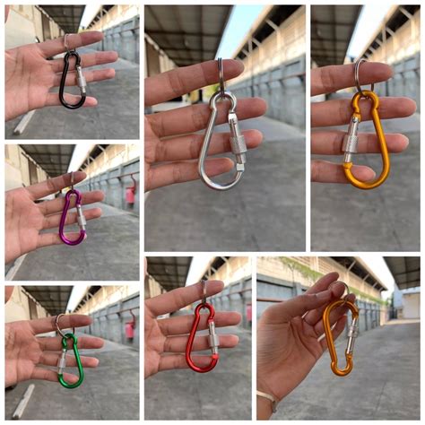 Jual Carabiner Karabiner Gantungan Kunci Mini Aluminium Alloy Desain