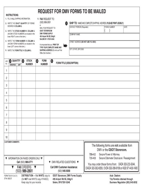 Or Dmv Form Mailed Print Complete With Ease Airslate Signnow