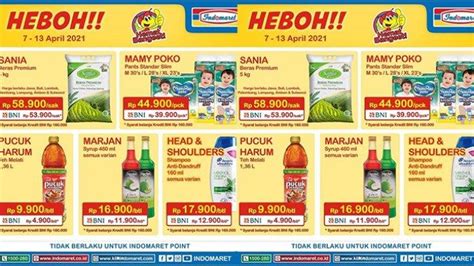 Promo Indomaret Harga Heboh Terbaru April Beras Sania Kg