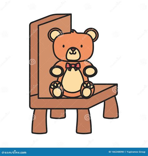 Teddy Bear Sitting Chair Stock Illustrations – 85 Teddy Bear Sitting ...