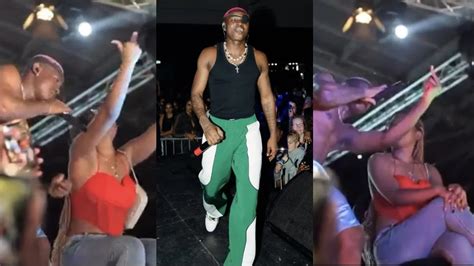 Watch moment Singer Ruger made female fan denounce boyfriend on stage ...